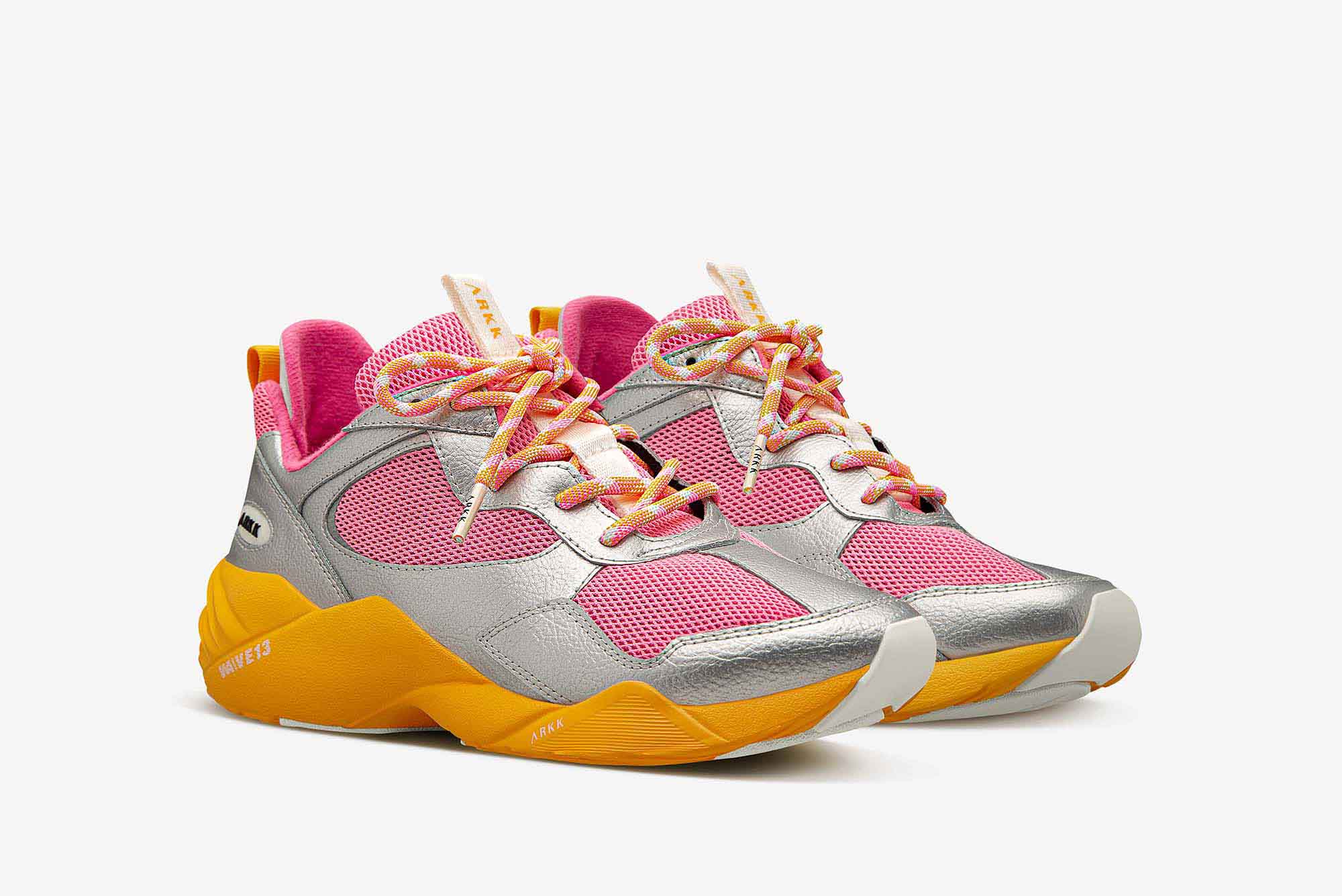 ARKK Collection Kanetyk Leather W13 | Silver Vivid Pink | Men Kanetyk